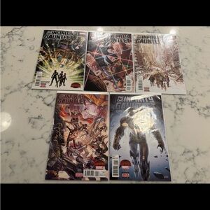 The Infinity‎ Gauntlet 1-5 Secret Wars NM Complete Set Marvel Comics